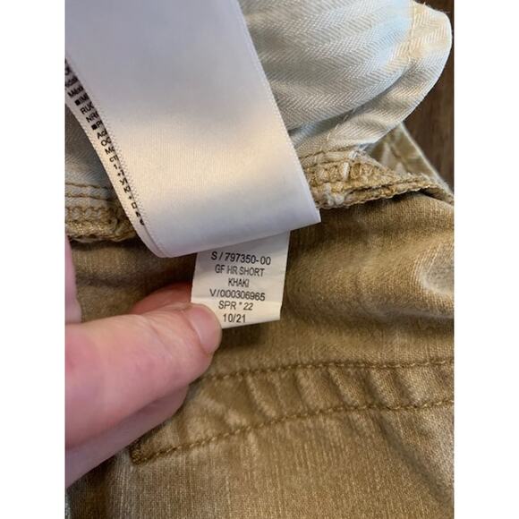 Gap-Girlfriend-High Rise-Jean Shorts-Stretch-Denim-Cotton-Khaki-Tan-Girls-8 - Picture 5 of 5